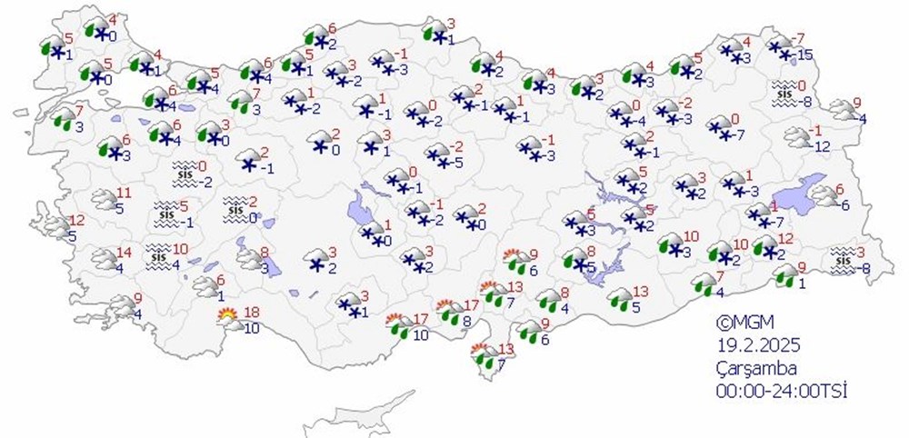 Şiddetli soğuk ve kar geri geliyor! Hava sıcaklığı 8 derece birden düşecek - 8