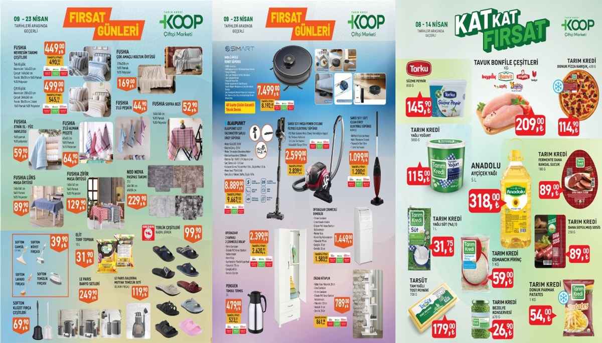 Tarım Kredi KOOP marketleri 14-23 Nisan indirimli ürünler listesi