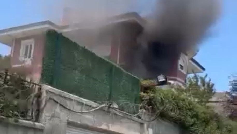 Sarıyer'de villada çıkan yangın söndürüldü