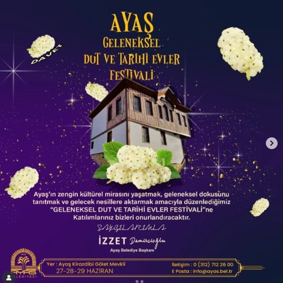 Ayaş dut festivali Kıraç konseri ne zaman, saat kaçta? - 1