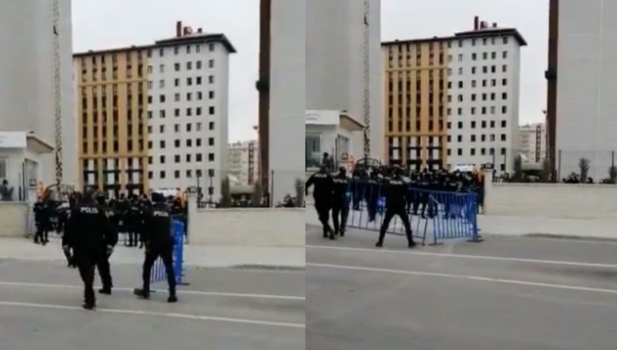 Konya'da karantina yurdundan çıkmaya çalışanlara polis engeli | NTV