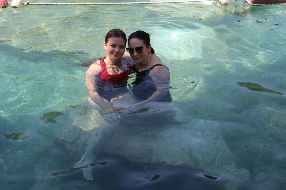 Kleopatra'nın da yüzdüğüne inanılan 2 bin 500 yıllık antik havuza yoğun ilgi - 10