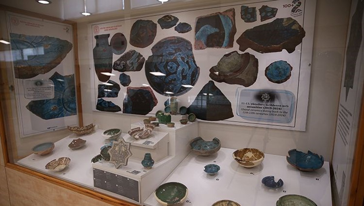 Ani'deki sırlı seramikler görücüye çıktı