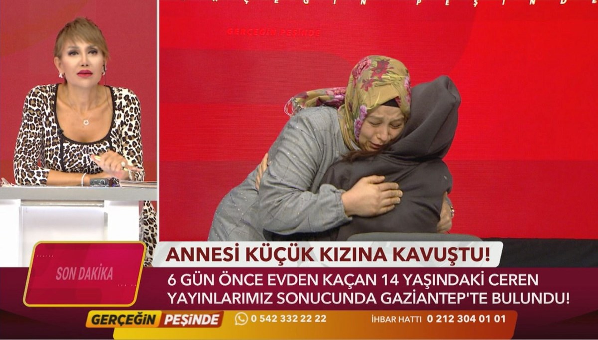 Serap Paköz ile Gerçeğin Peşinde’de duygu dolu anlar: Kayıp çocukları bir günde buldu