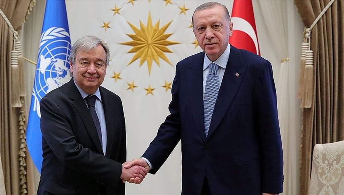 SON DAKİKA:  Cumhurbaşkanı Erdoğan, BM Genel Sekreteri ile görüştü