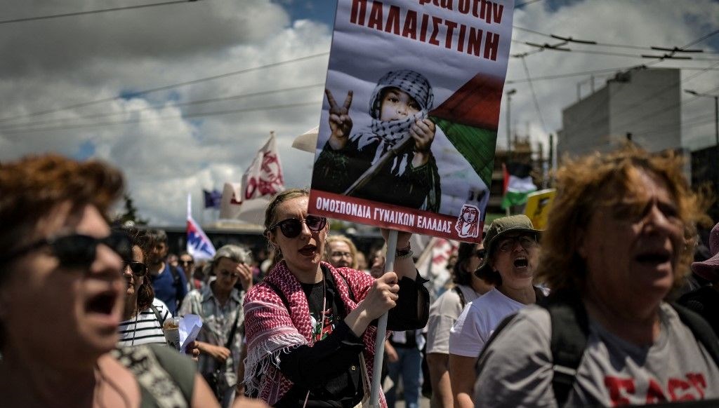 Yunanistan'da İsrail ve ABD protestosu: Büyükelçiliklere yürüdüler