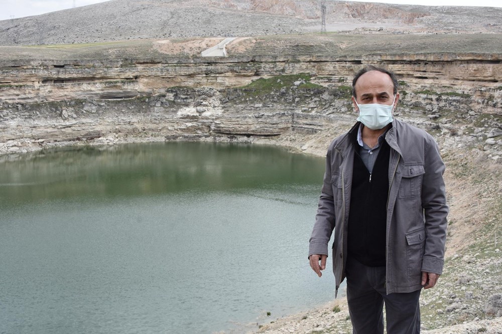 Timraş Obruk Gölü'nün suyu 8 metre azaldı - 11