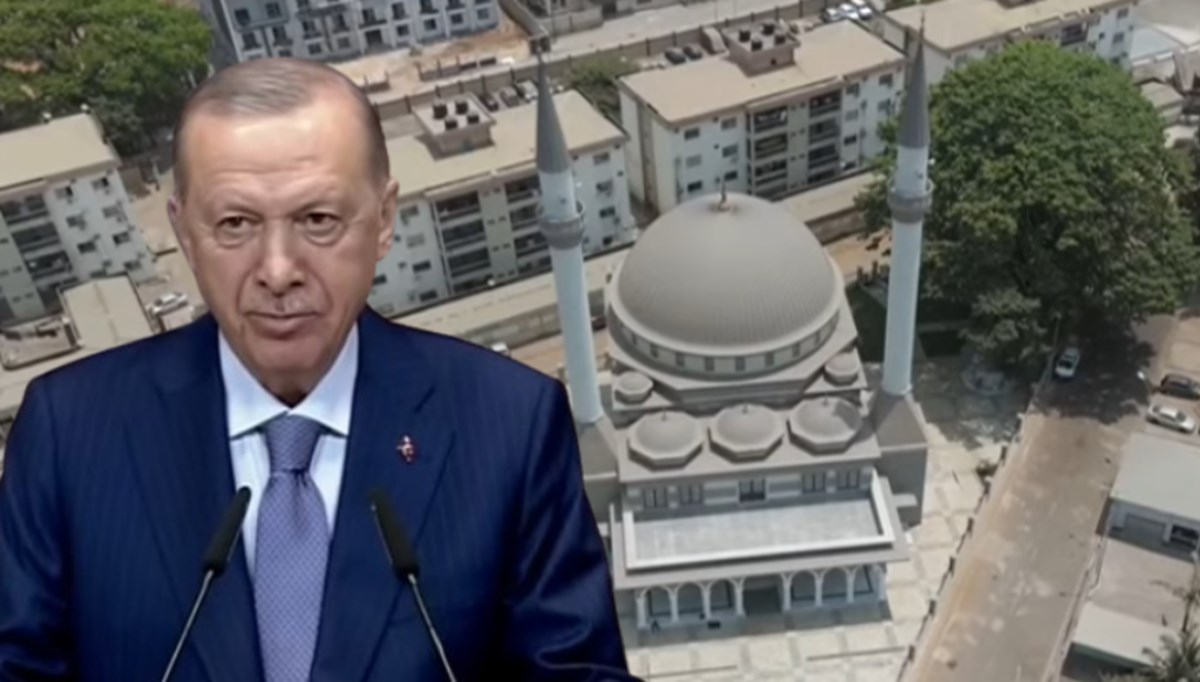 Cumhurbaşkanı Erdoğan, Gine'de adını taşıyan camiyi açtı