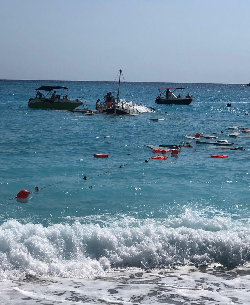 Fethiye'de tur teknesi battı - 5