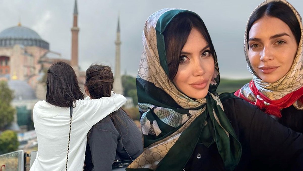 Wanda Nara ile kız kardeşi Zaira Ayasofya'da Wanda Nara ile kız kardeşi Zaira Ayasofya'da