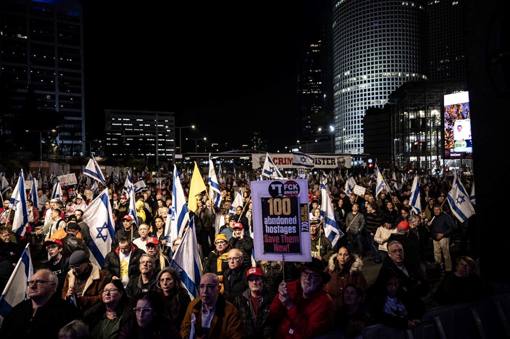 Netanyau'ya ateşkes ve istifa çağrısı: Tel Aviv'de protestolar sürüyor - 17