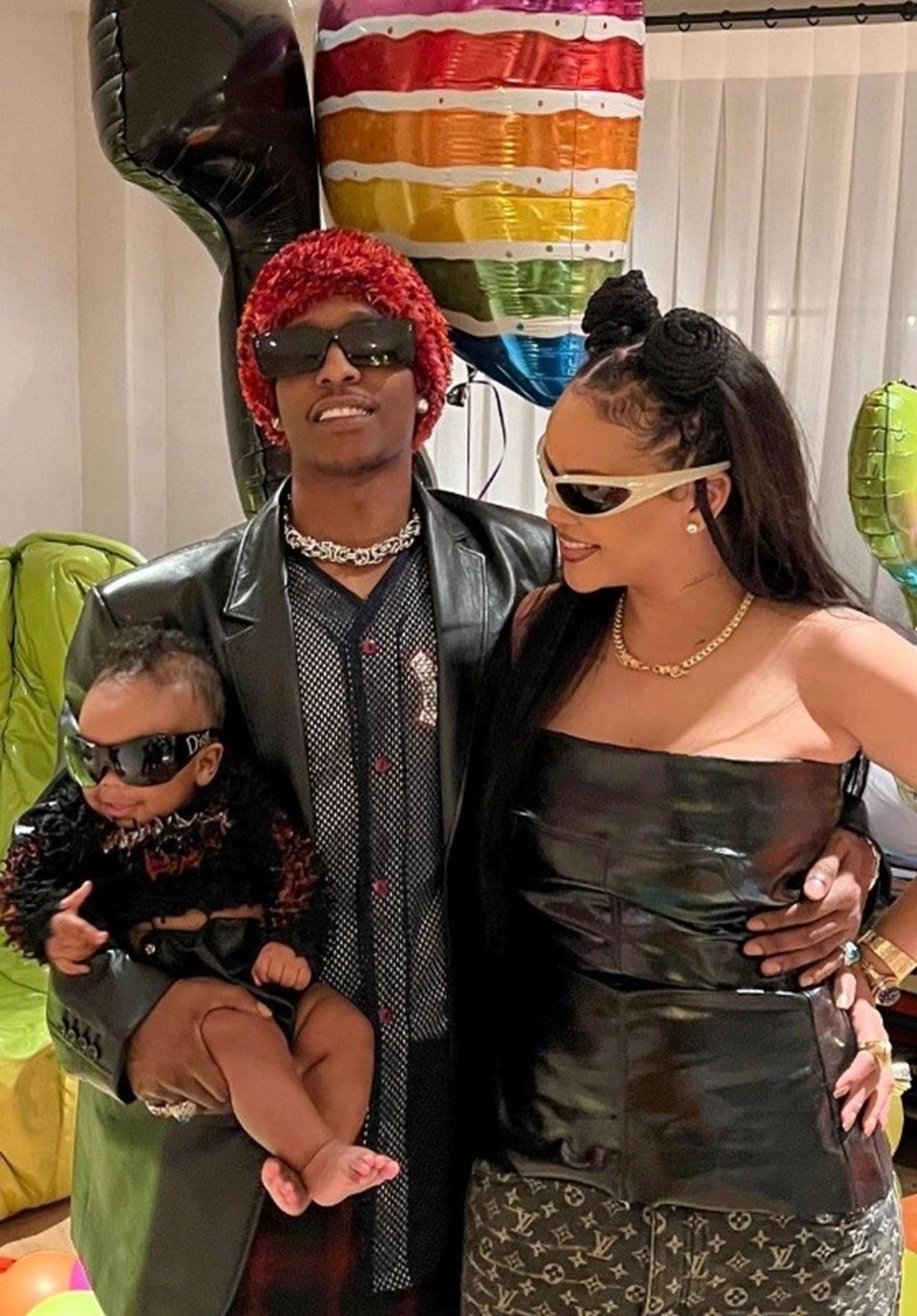 Rihanna ve A$AP Rocky oğullarının ilk doğum gününü kutladı - 1
