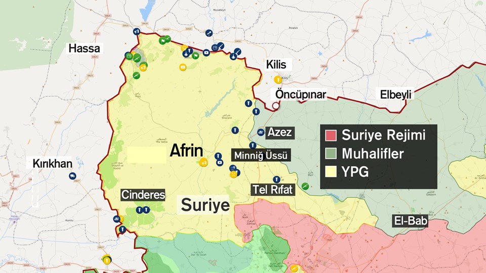 Son dakika haberi... TSK'dan Afrin için yeni cephe (Zeytin Dalı Harekatı) - 2