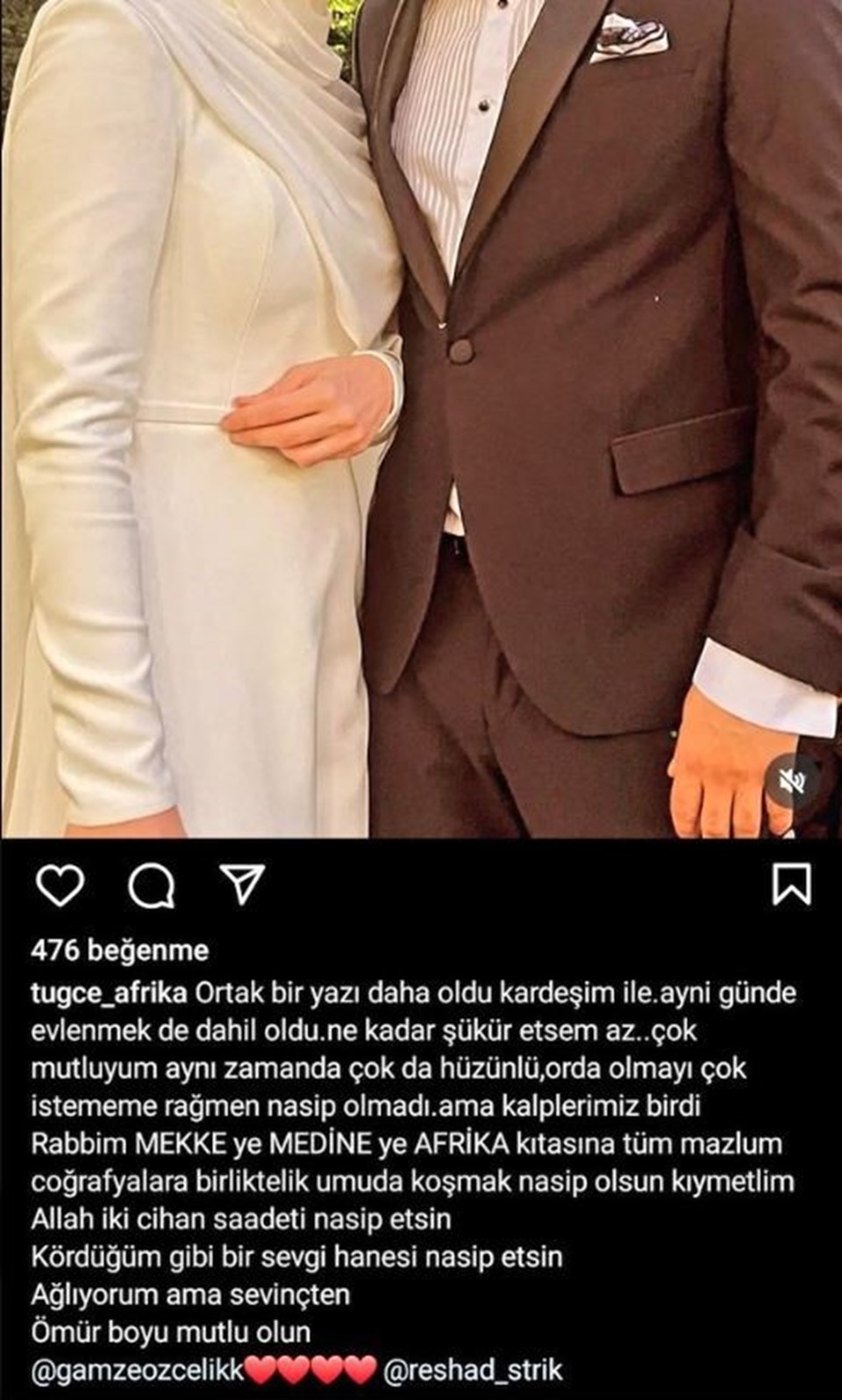 Gamze Özçelik ile Reshad Strik evlendi - 1