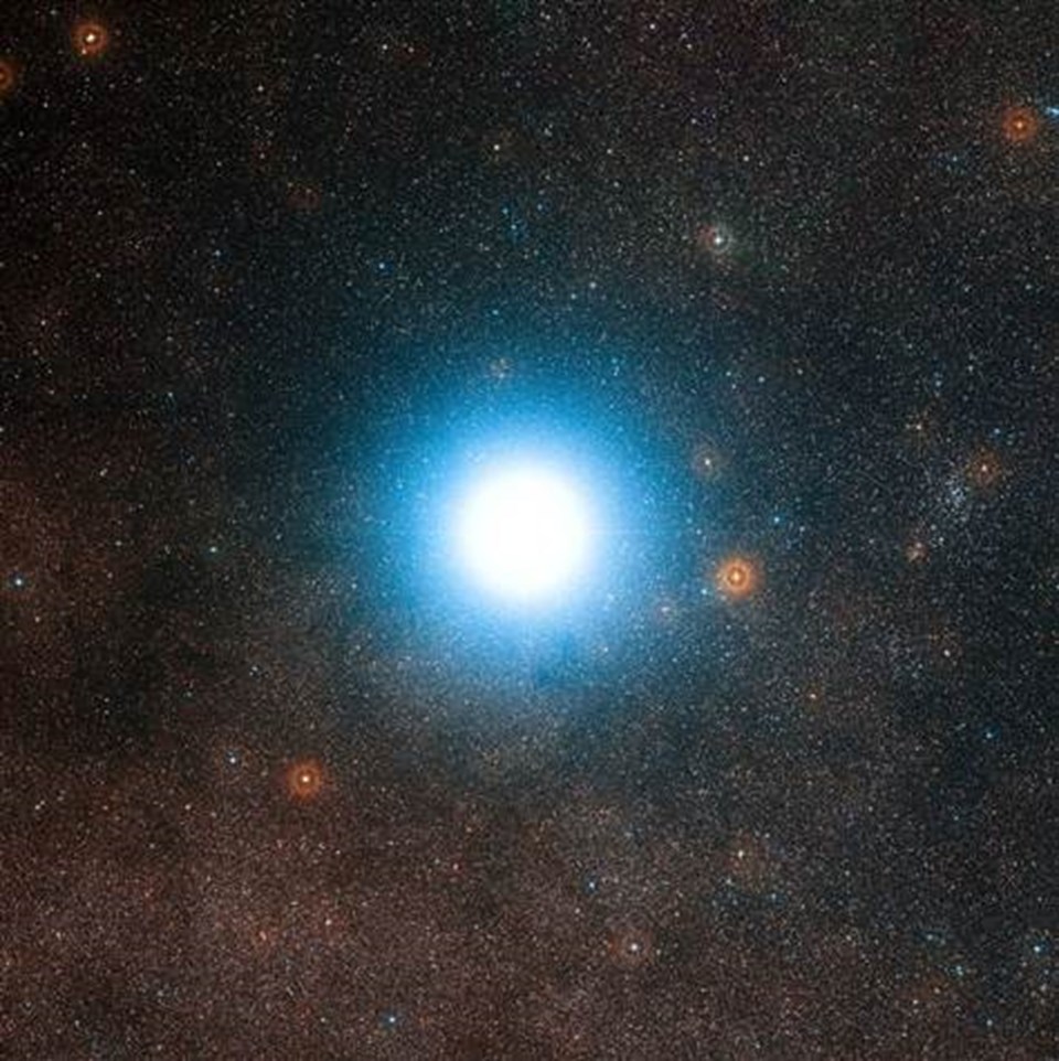 Alpha Centauri yıldız sistemi.