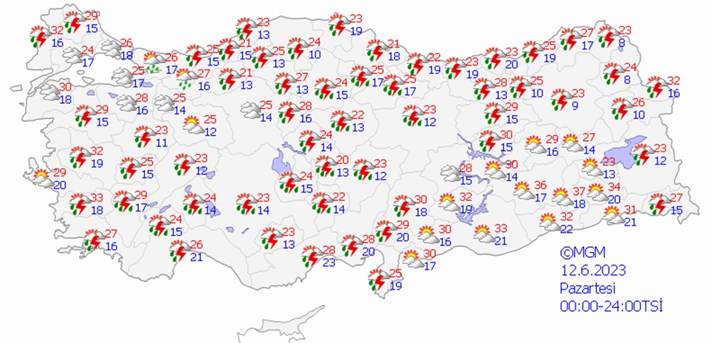 Meteoroloji 20 il için uyardı (bugün hava nasıl olacak?) - 6