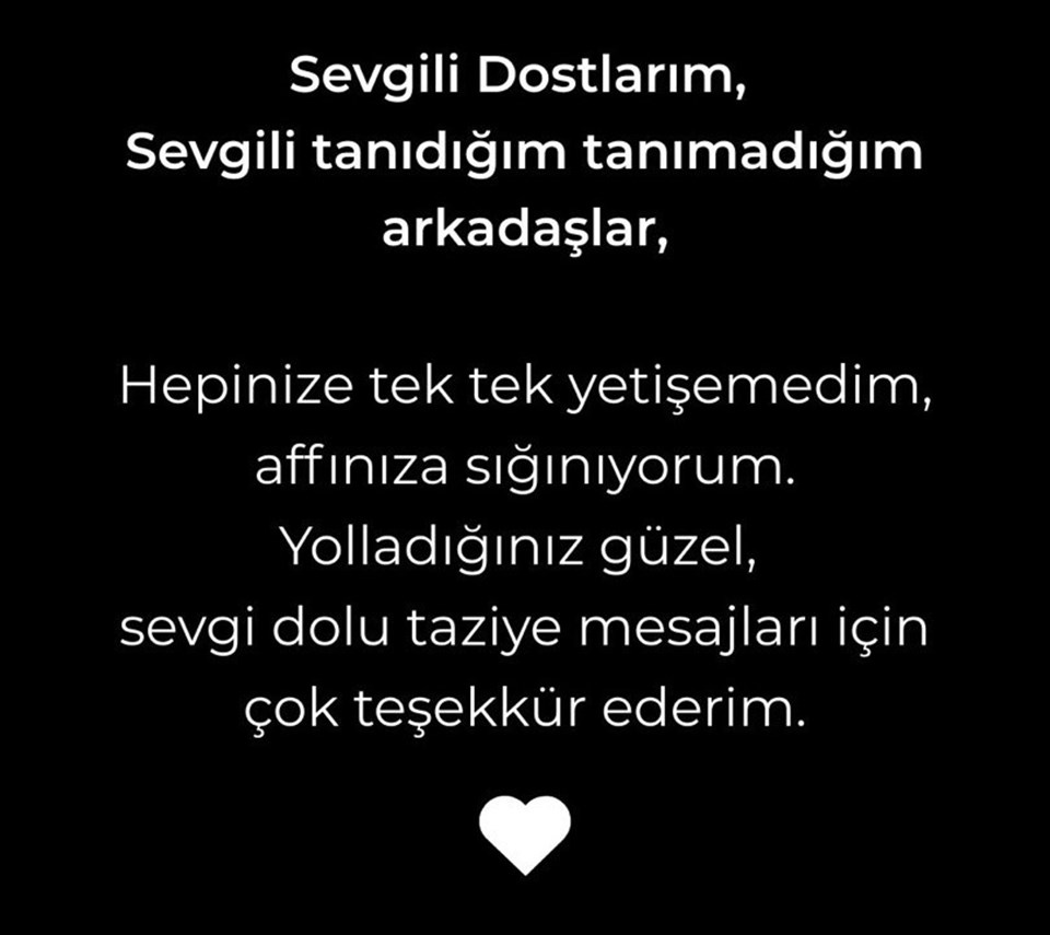 İlker İnanoğlu'ndan teşekkür paylaşımı: Hepinize tek tek yetişemedim - 1