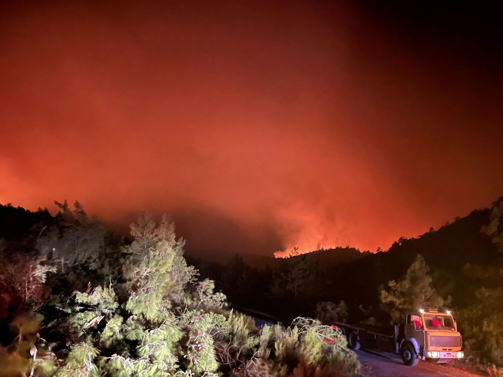 Marmaris'te orman yangını: Büyük ölçüde kontrol altına alındı - 10