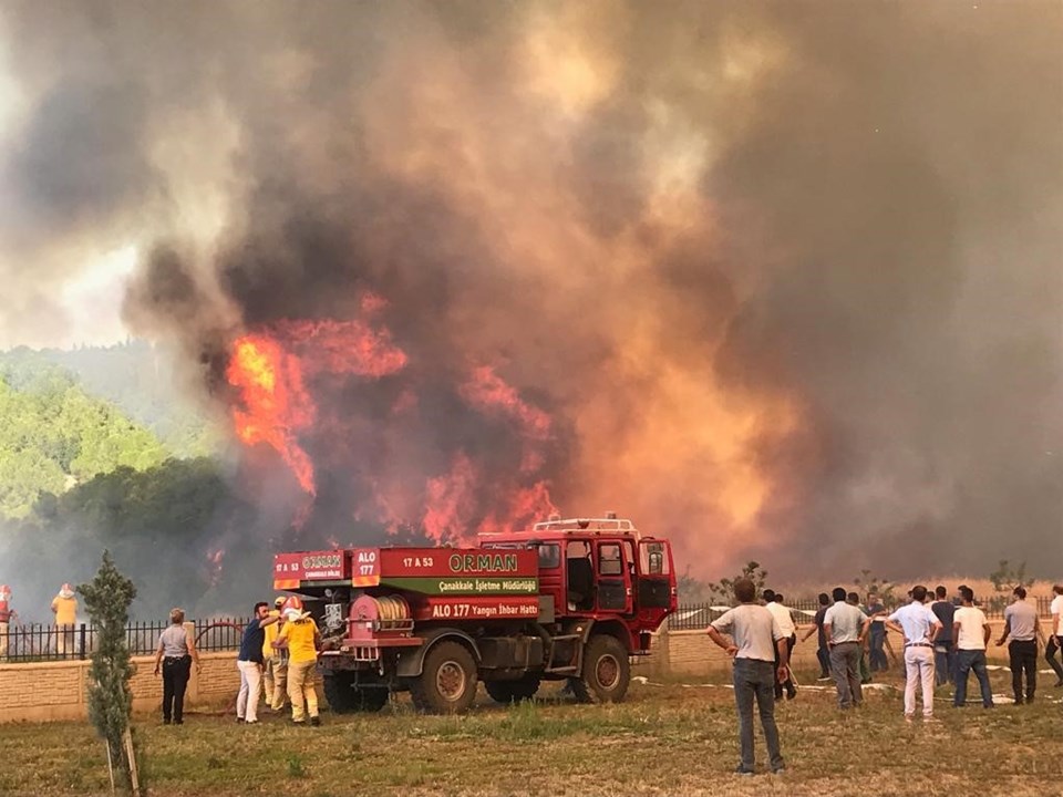 Çanakkale'de orman yangını - 2