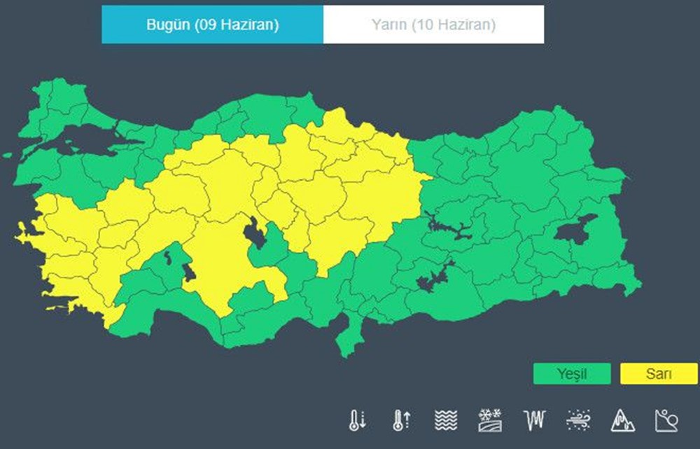 Meteorolojiden 24 il için sarı kodlu uyarı (Bugün hava nasıl olacak?) - 3