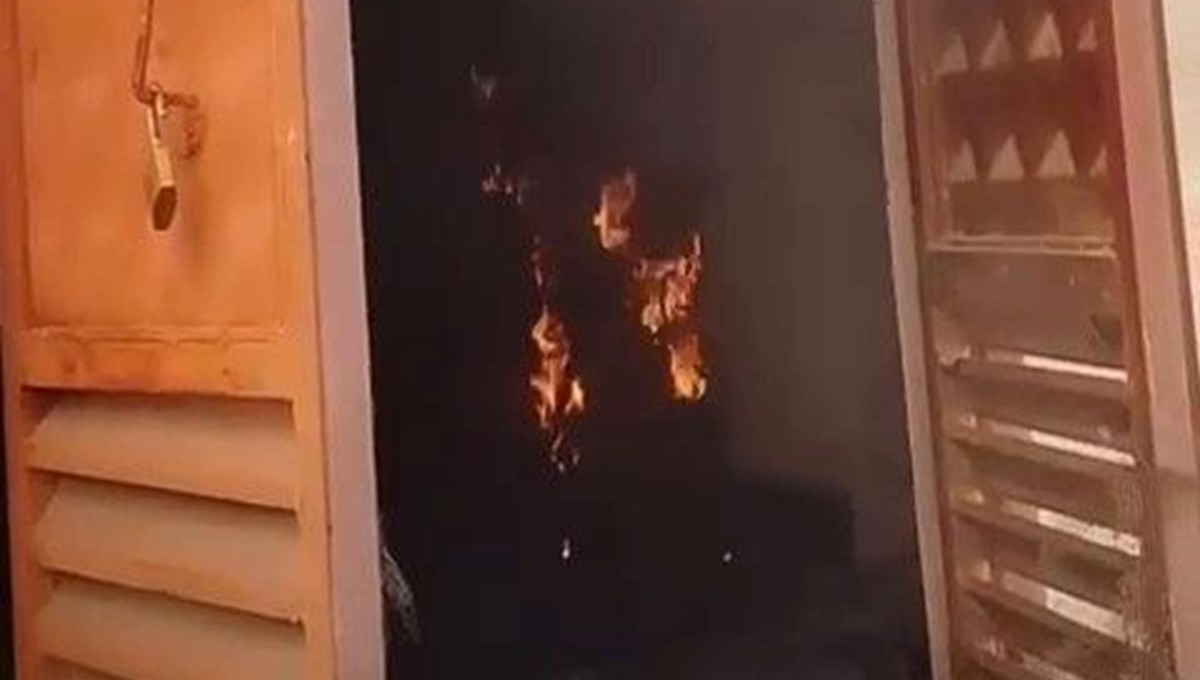 Aşırı yüklenme sonucu trafo yandı