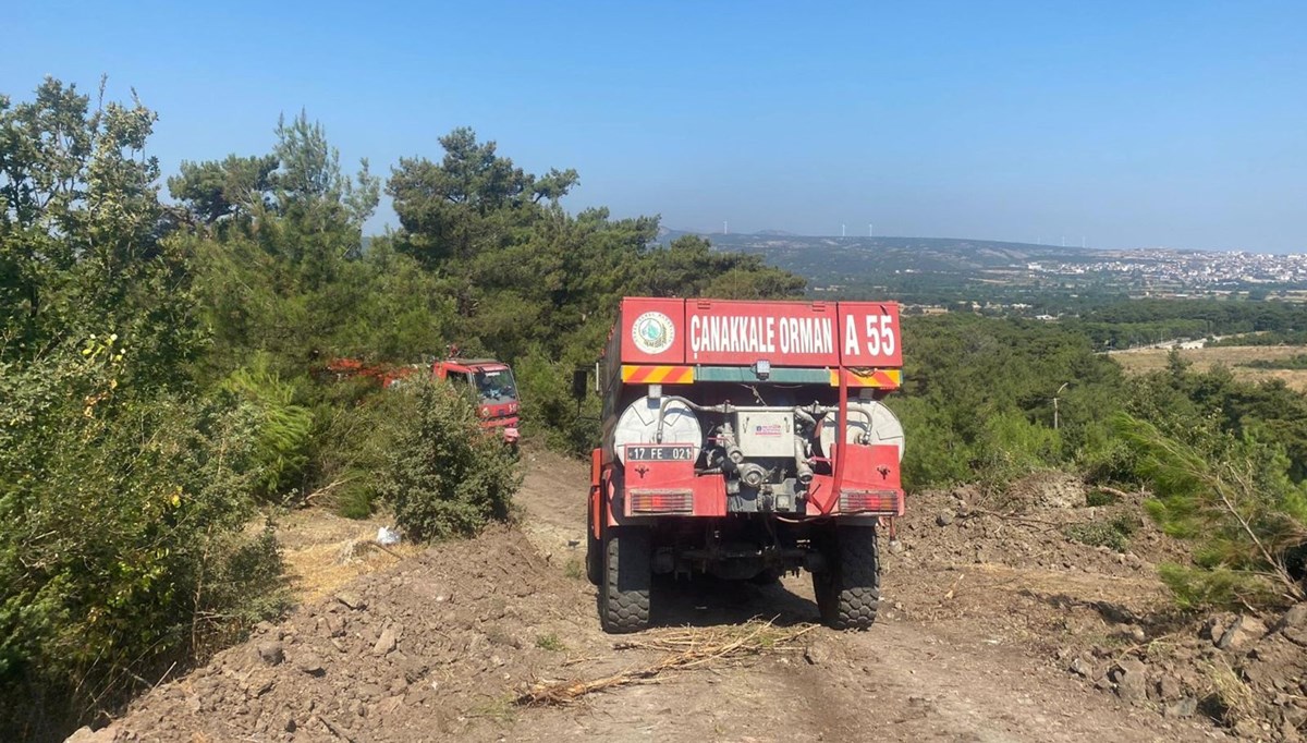 Alevlerle mücadele sürüyor: Çanakkale Ayvacık’taki yangın ikinci gününe girdi