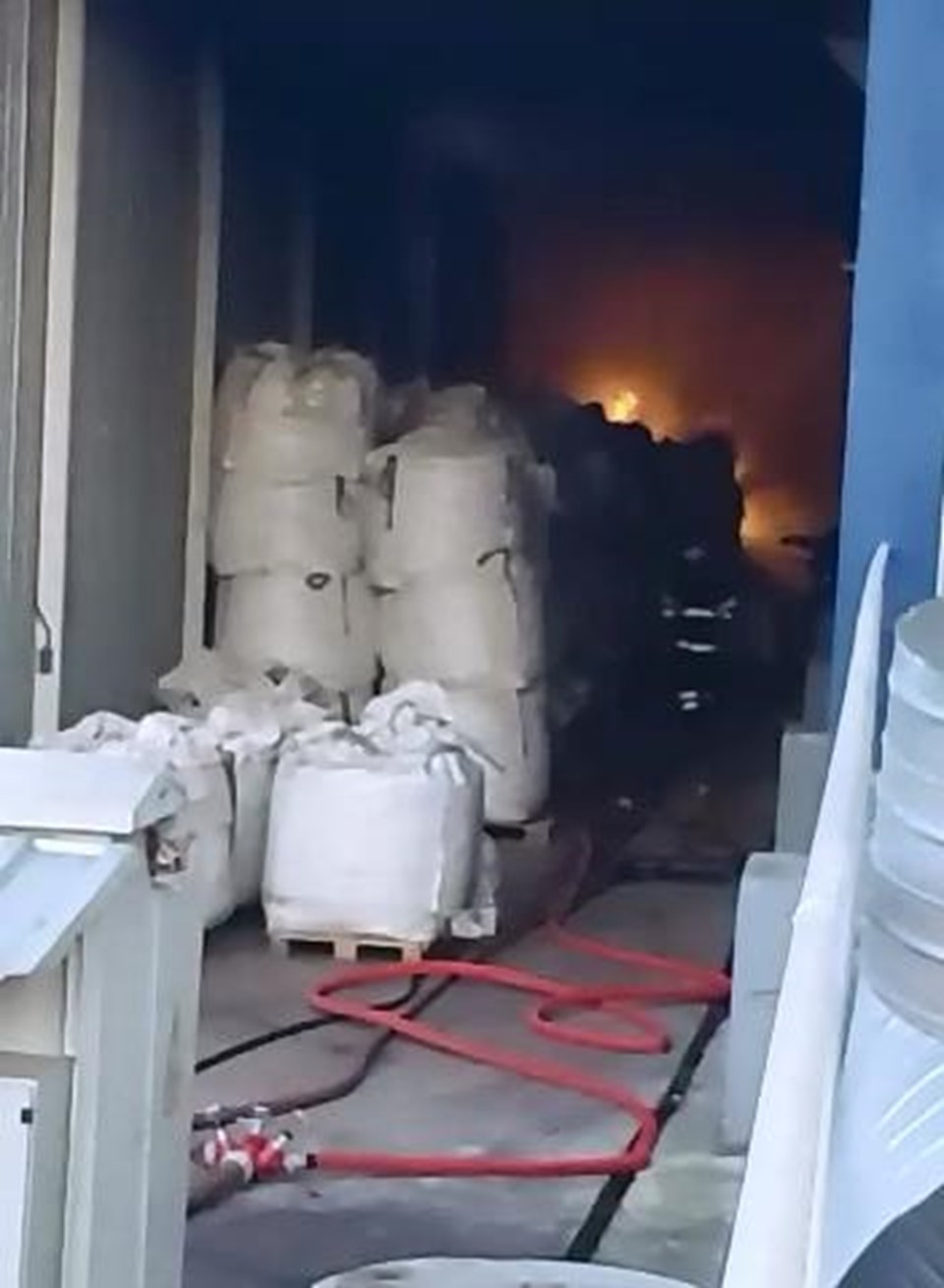 Ordu'da fındık fabrikasında korkutan yangın - 1