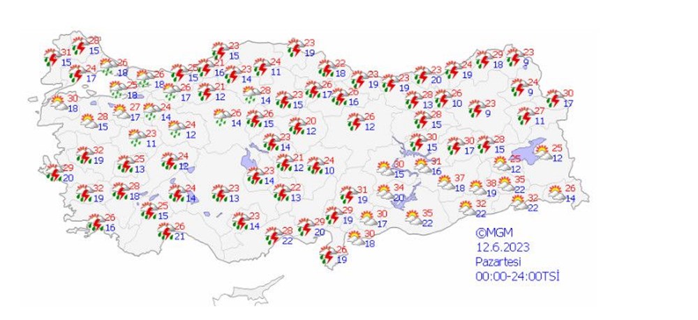 Meteoroloji 26 il için uyardı (Bugün hava nasıl olacak?) - 13
