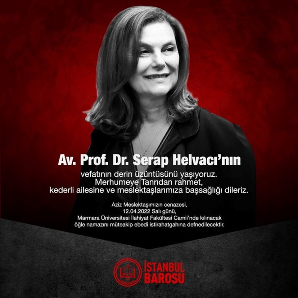 Prof.Dr. Serap Helvacı hayatını kaybetti - 1