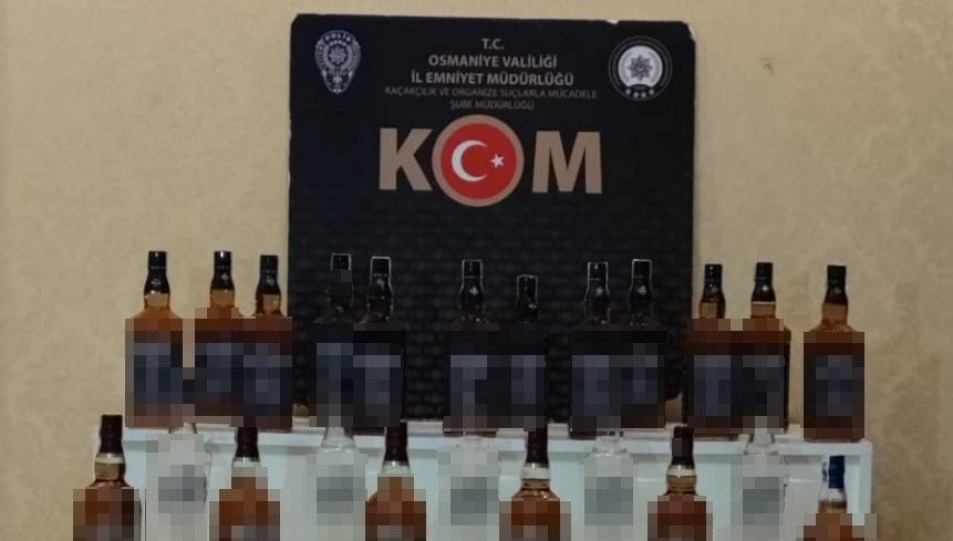 Osmaniye’de kaçak alkol operasyonu: 1 tutuklama