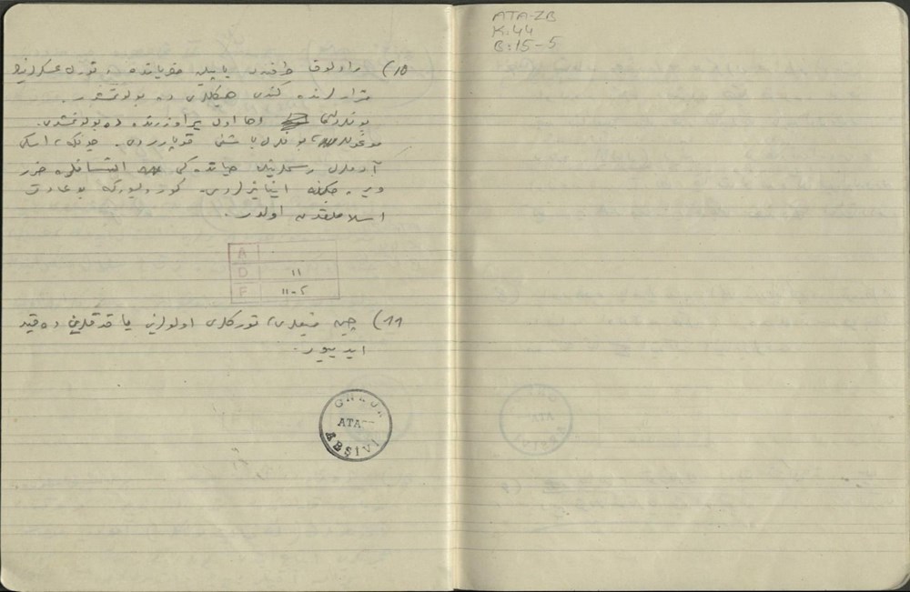 Atatürk'ün özel koleksiyondaki el yazısı notları ortaya çıktı - 15