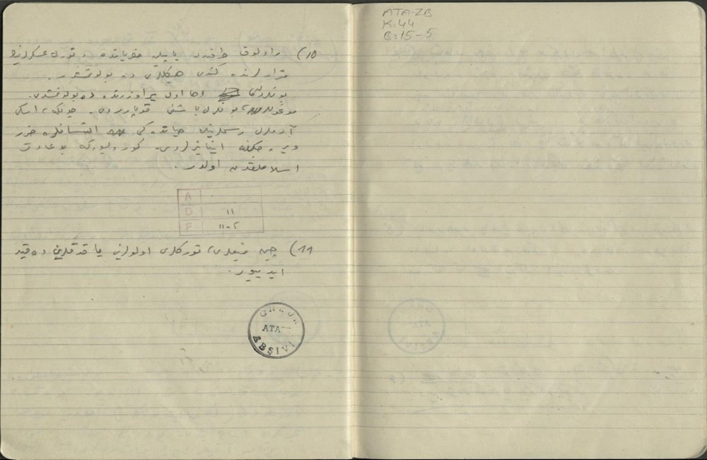 Atatürk'ün özel koleksiyondaki el yazısı notları ortaya çıktı - 15