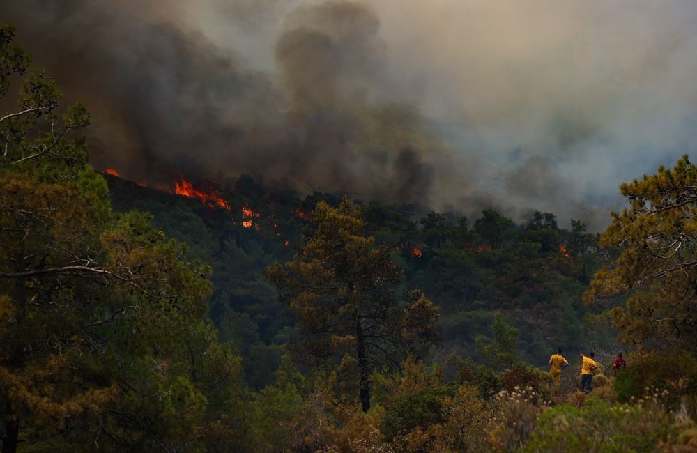 Marmaris'te orman yangını: Alevlerle mücadelede 2. gün - 24