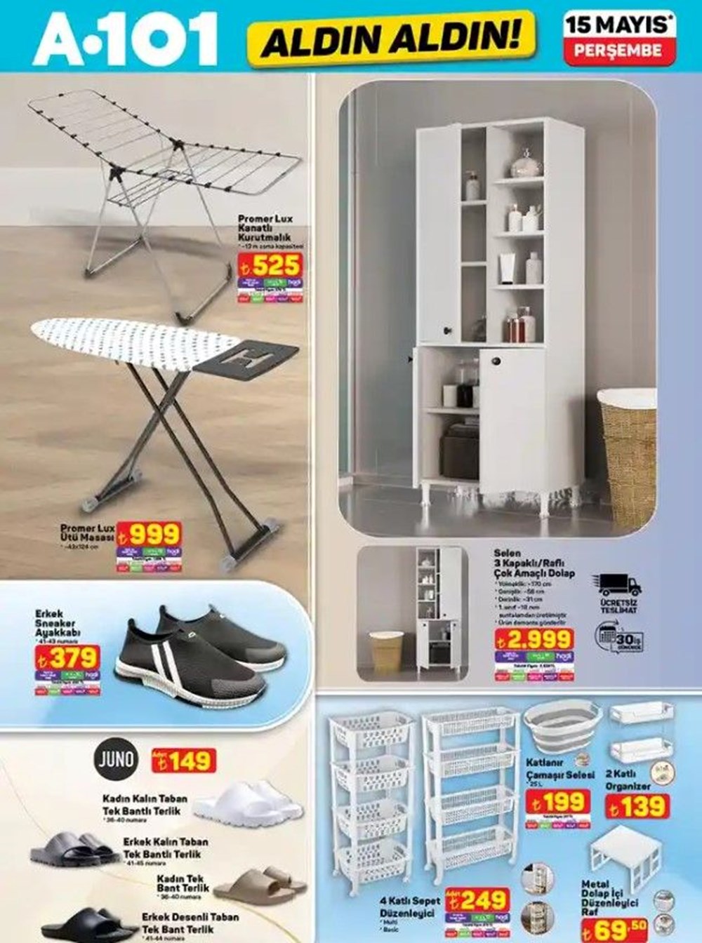 A101 15 Mayıs aktüel ürünler kataloğu: Kulaklık, yazıcı, televizyon, kettle ve buharlı temizleyici geliyor - 11