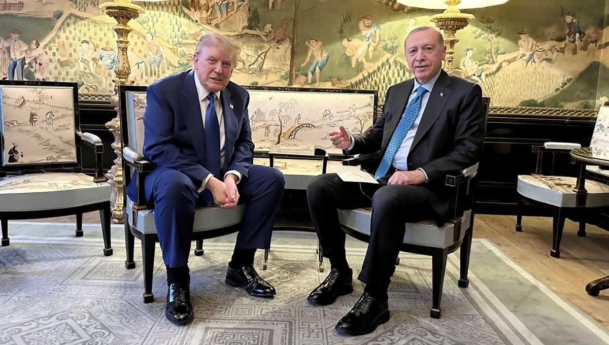 Erdoğan ve Trump'ın ilk yüz yüze görüşmesi