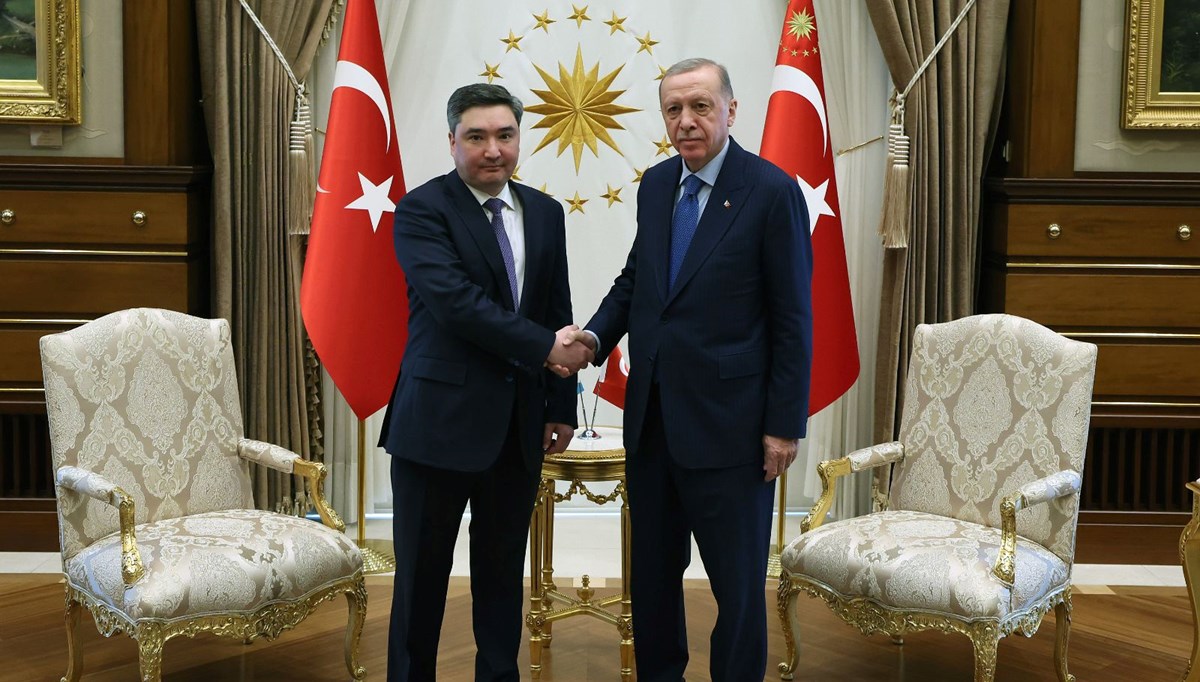 Cumhurbaşkanı Erdoğan ile Bektenov bölgesel ve küresel konuları görüştü