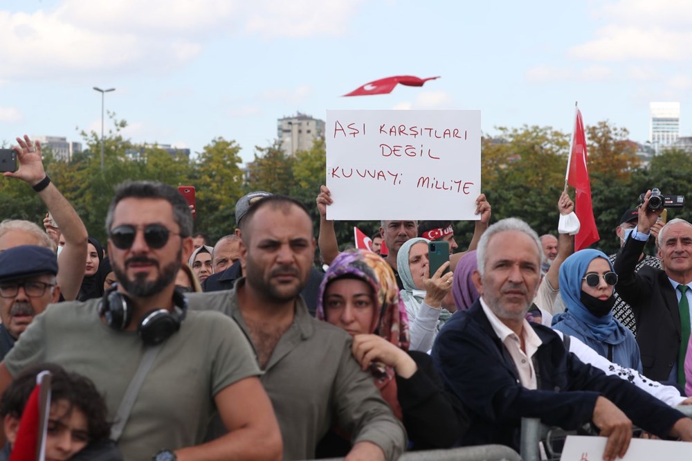 Aşı karşıtları miting yaptı: İşte kareler - 19