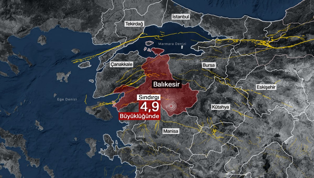 Balıkesir'de deprem