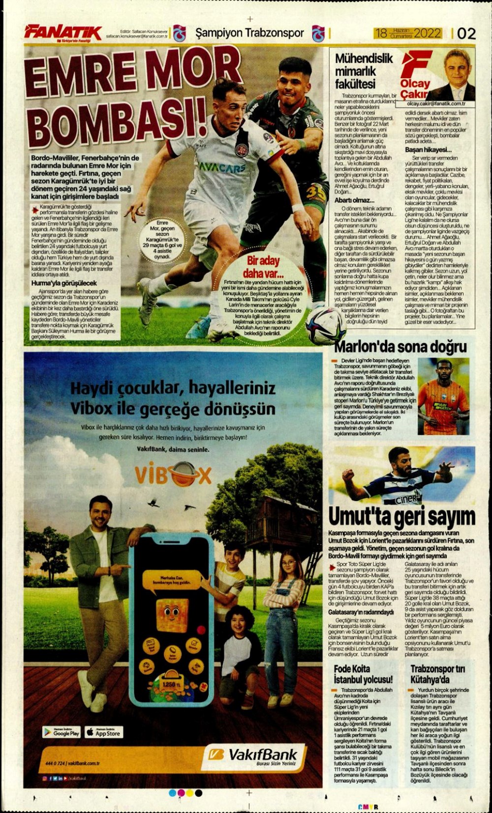 Günün spor manşetleri (18 Haziran 2022) - 8
