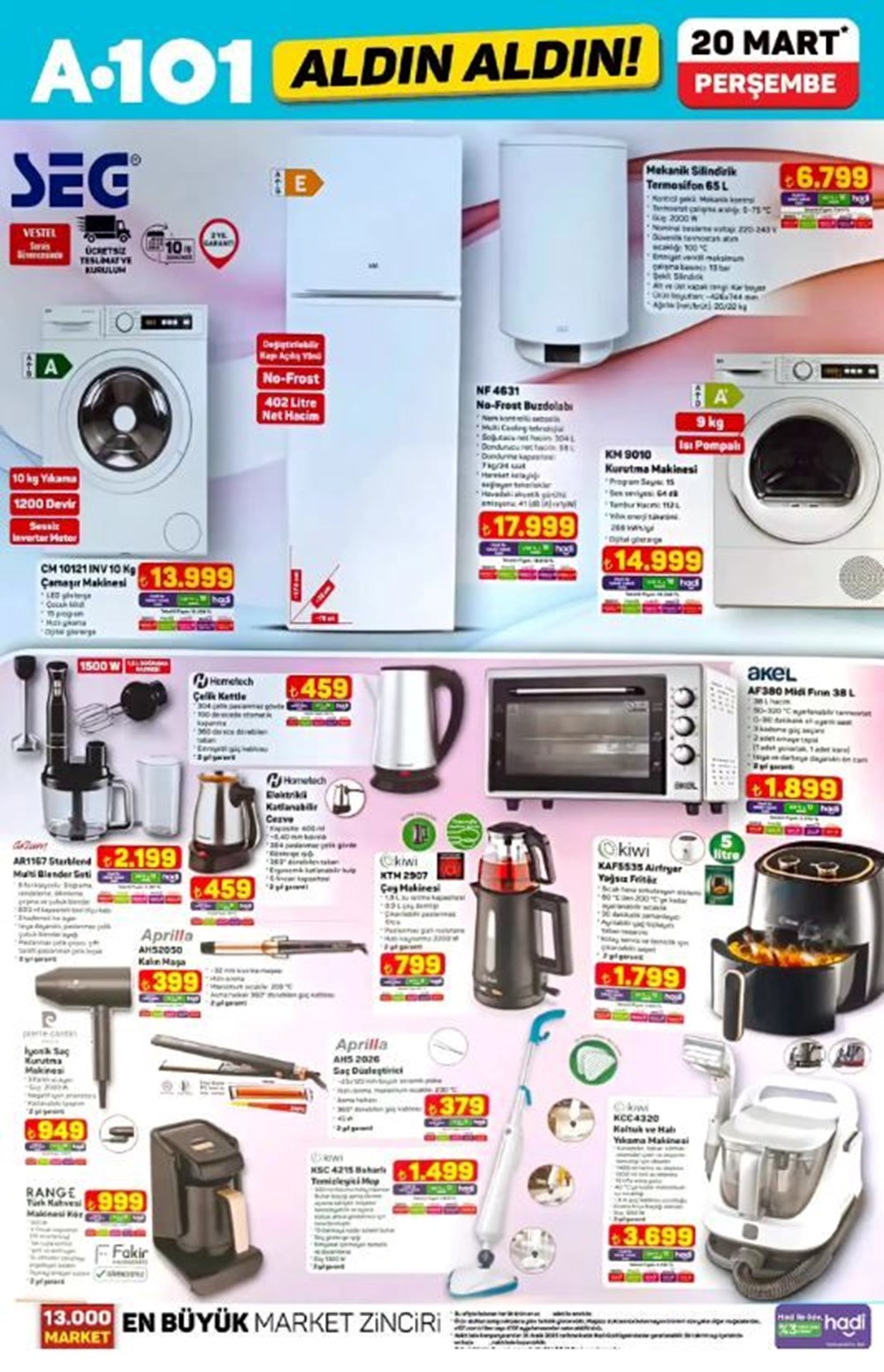 A101'de 20 Mart Fırtınası: Airfryer'dan Yatağa, Beyaz Eşyadan Elektronik Mutfak Ürünlerine Dopdolu Bir Katalog! 78 D 9dj3u2ckKpTLrN3HqaKw