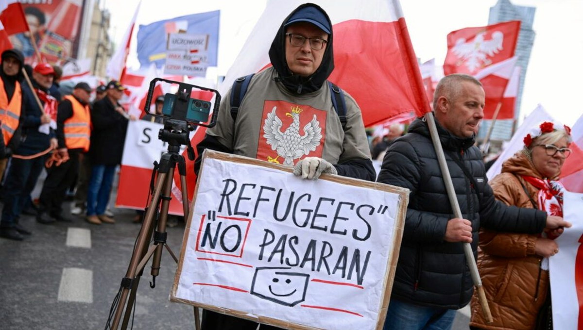 Polonya'da göçmen karşıtı eylem