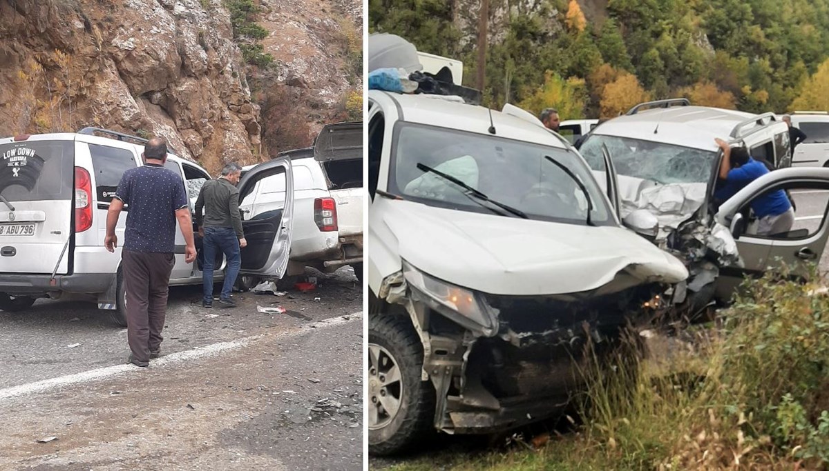 Artvin'de zincirleme kaza: 4 yaralı Artvin'de zincirleme kaza: 4 yaralı