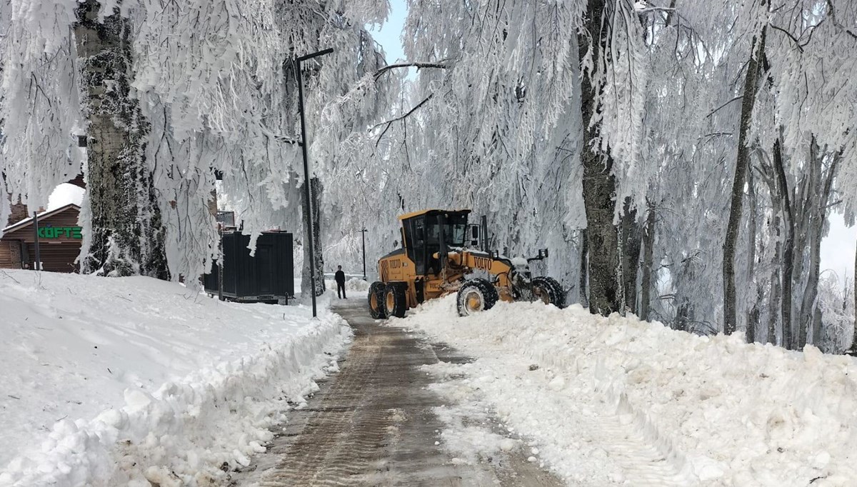 Kartepe'de kar yakınlığı 45 santimetreye ulaştı