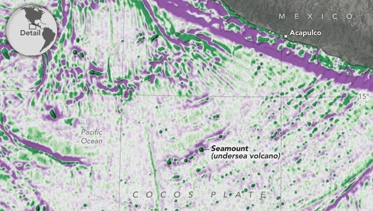NASA uydusu okyanusta binlerce gizli dağ buldu
