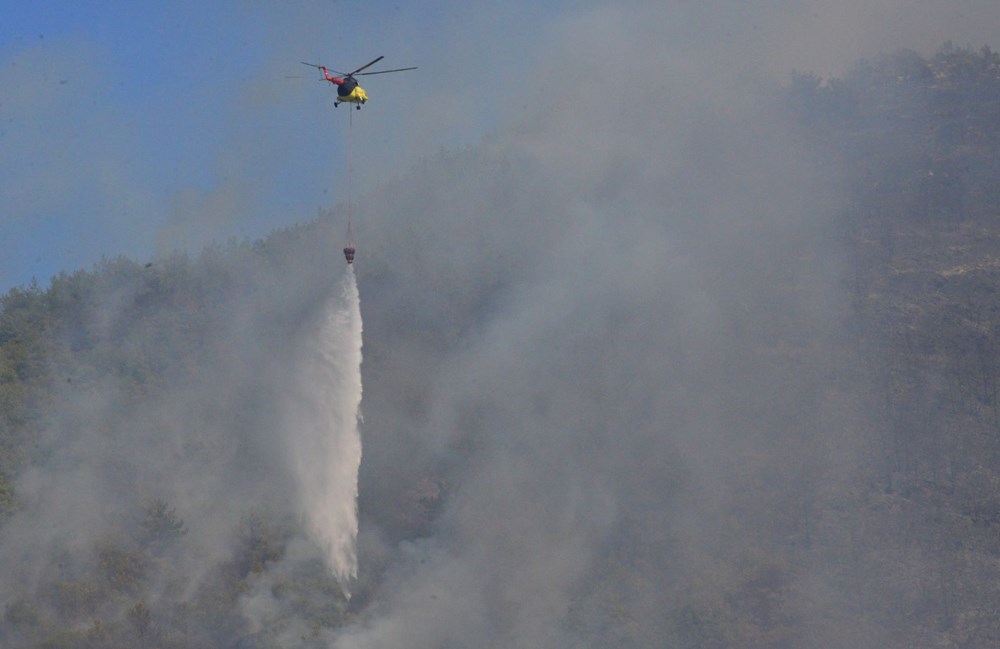 Orman yangınlarında son durum: Antalya Aksu'da iki otel boşaltıldı, Alanya'da alevler villaları tehdit ediyor - 12