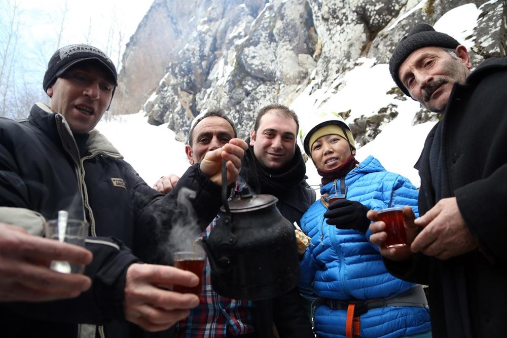 Türkiye'nin en uzun buz şelalesi Erzurum'da bulundu - 33