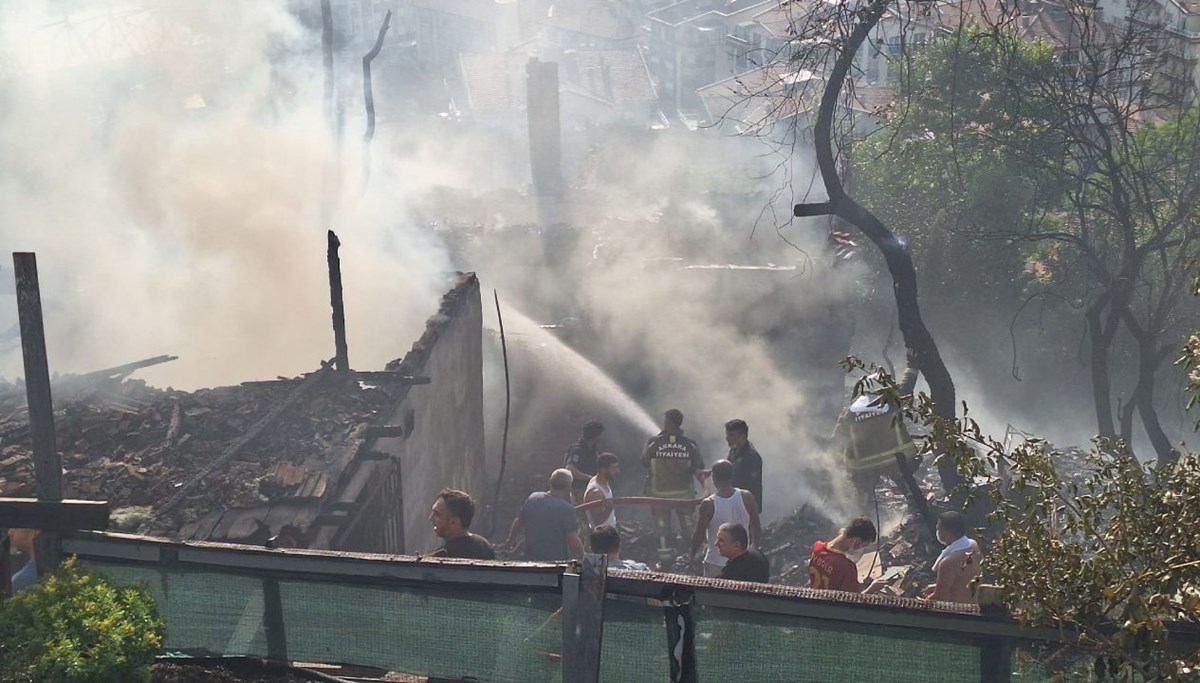 Ankara'da korkutan yangın