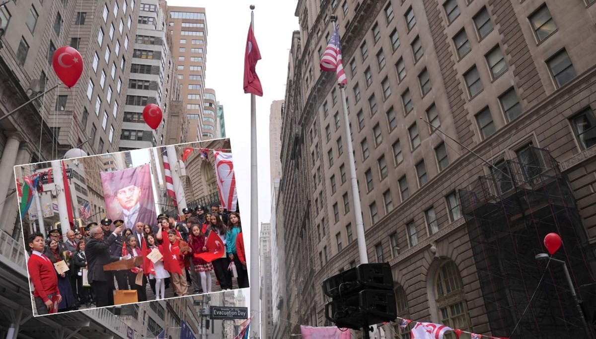 Wall Street'te göndere Türk bayrağı çekildi