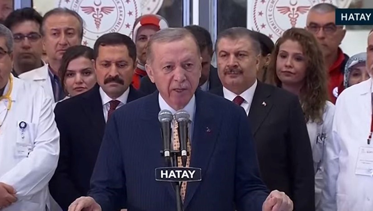 Depremin vurduğu Hatay'a iki yeni hastane | Cumhurbaşkanı Erdoğan: Devletimizin tüm kapasitesini deprem bölgesine yığdık