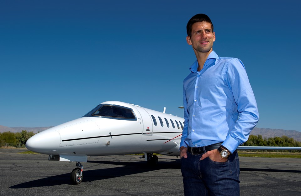 Tenis yıldızı Novak Djokovic 2012 yılında bu pozu vermişti.